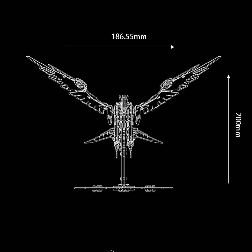 Majestic 3D Metal Mechanical Eagle Model Kit - 3d metal puzzle by Extoril
