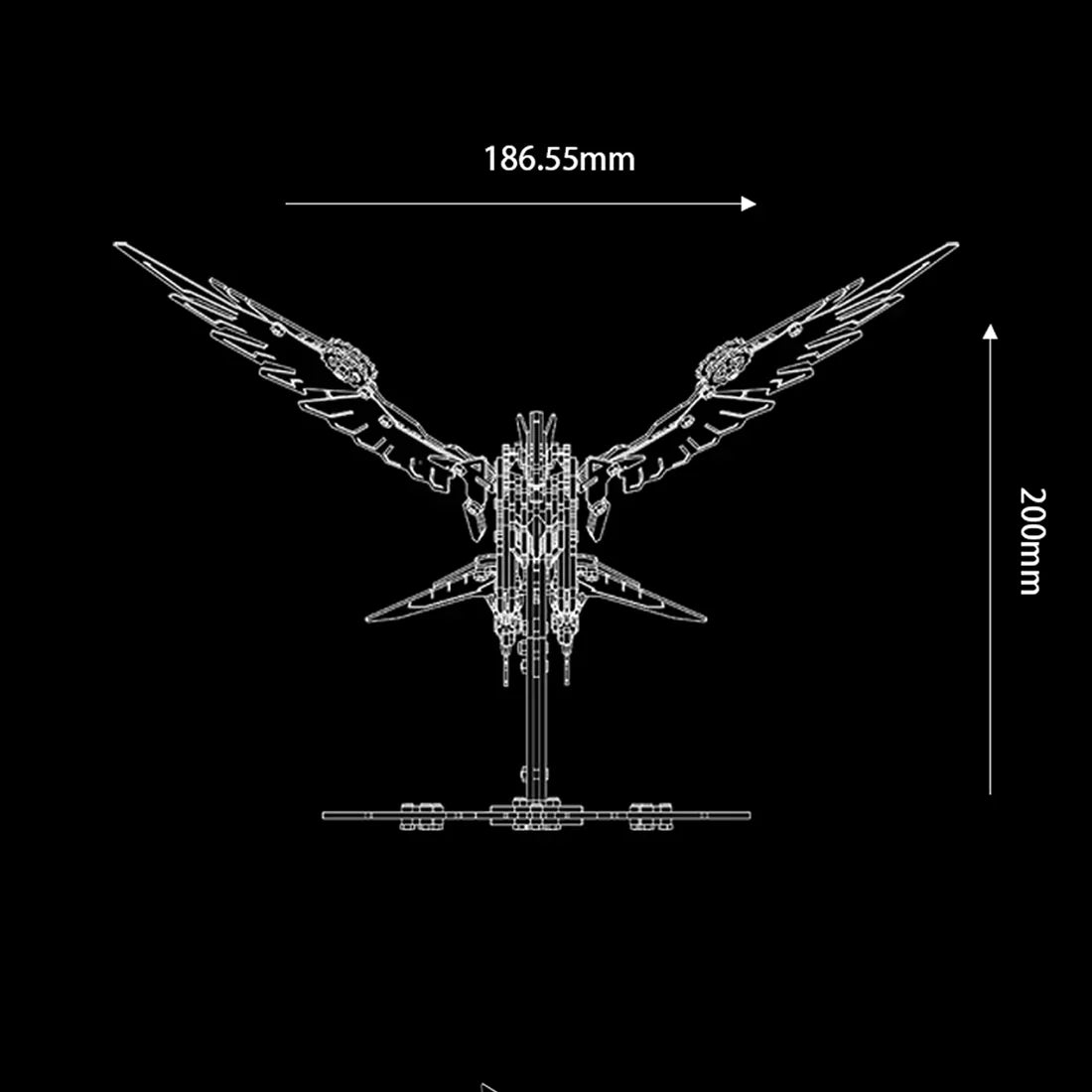 Majestic 3D Metal Mechanical Eagle Model Kit - 3d metal puzzle by Extoril