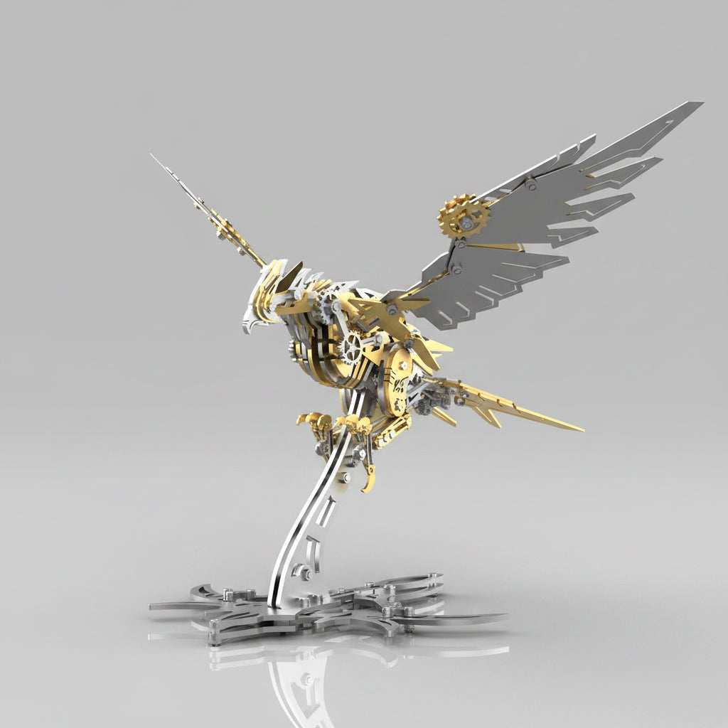 Majestic 3D Metal Mechanical Eagle Model Kit - 3d metal puzzle by Extoril