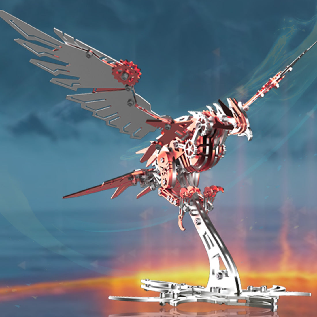 Majestic 3D Metal Mechanical Eagle Model Kit - 3d metal puzzle by Extoril