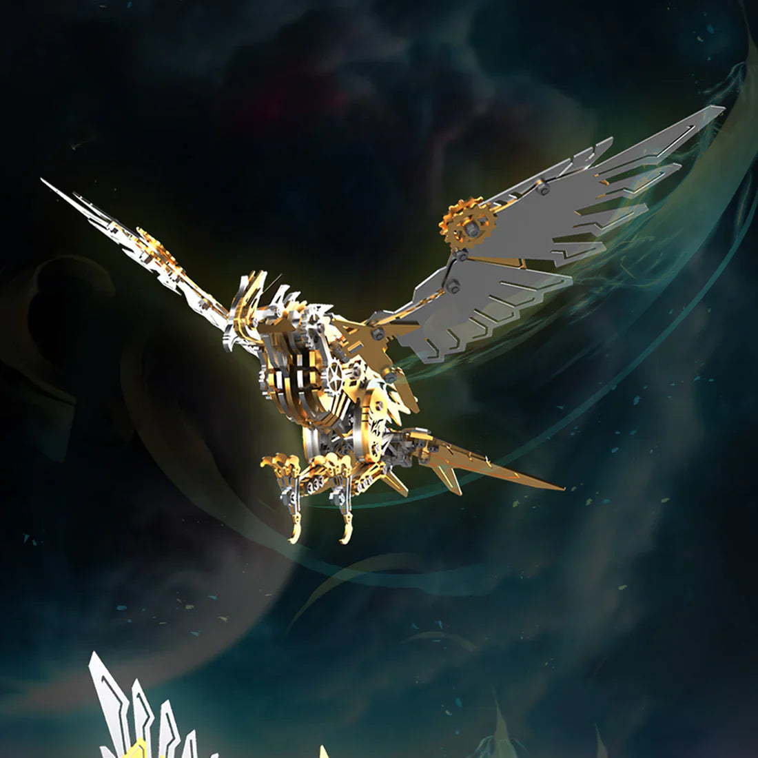 Majestic 3D Metal Mechanical Eagle Model Kit - 3d metal puzzle by Extoril