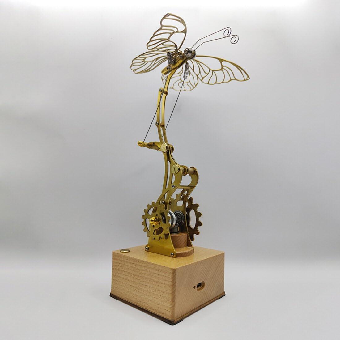 Mechanical Flying Butterfly DIY Model Kit - 3d metal puzzle by Extoril