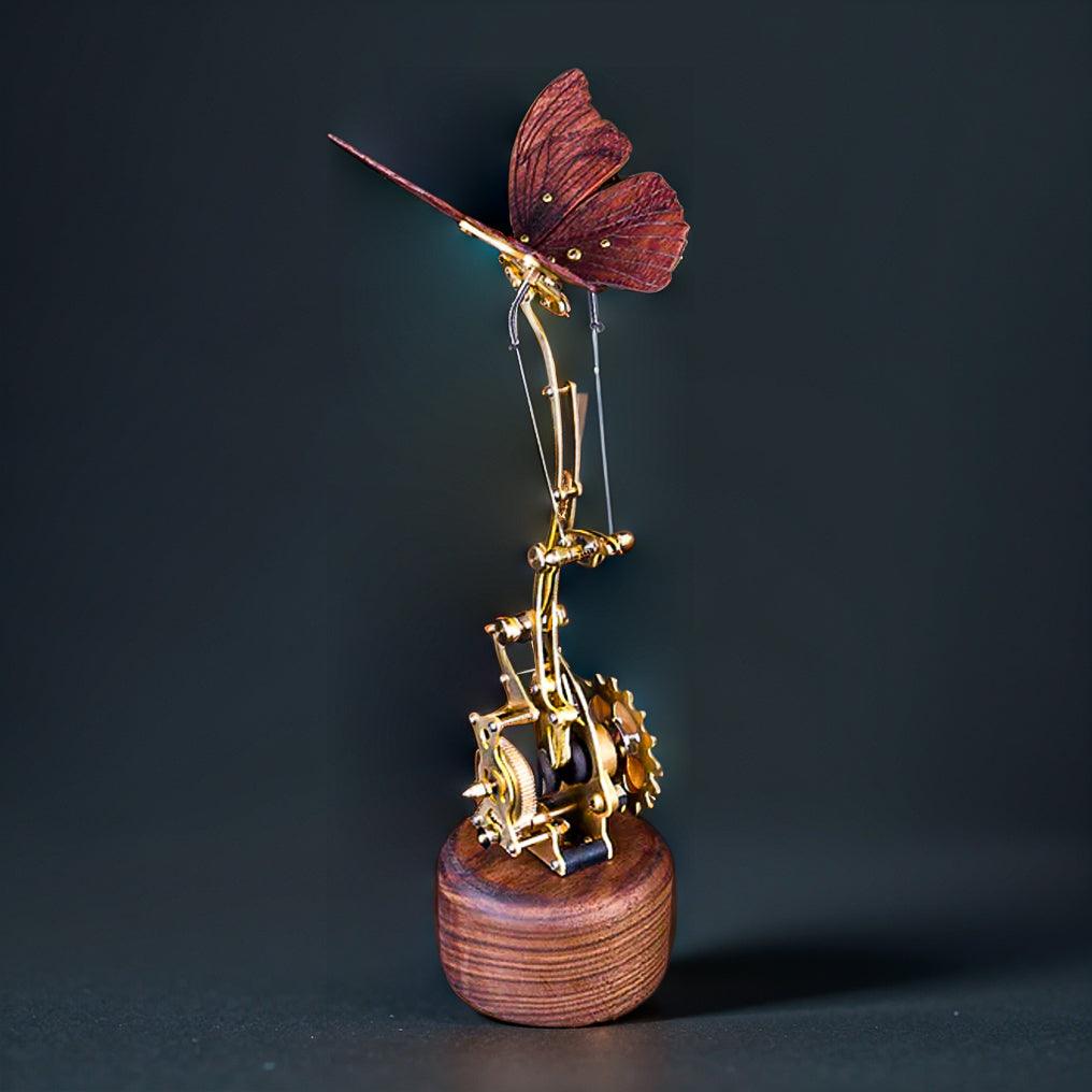Mechanical Flying Butterfly DIY Model Kit - 3d metal puzzle by Extoril