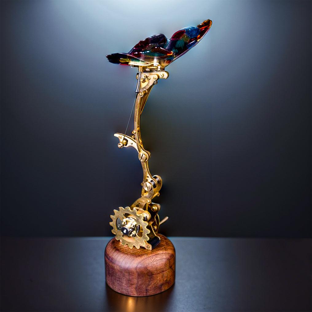 Mechanical Flying Butterfly DIY Model Kit - 3d metal puzzle by Extoril