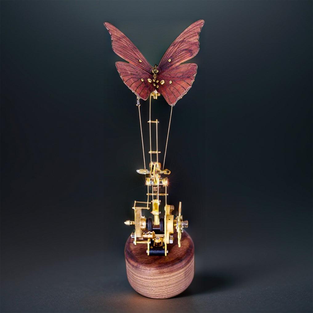 Mechanical Flying Butterfly DIY Model Kit - 3d metal puzzle by Extoril