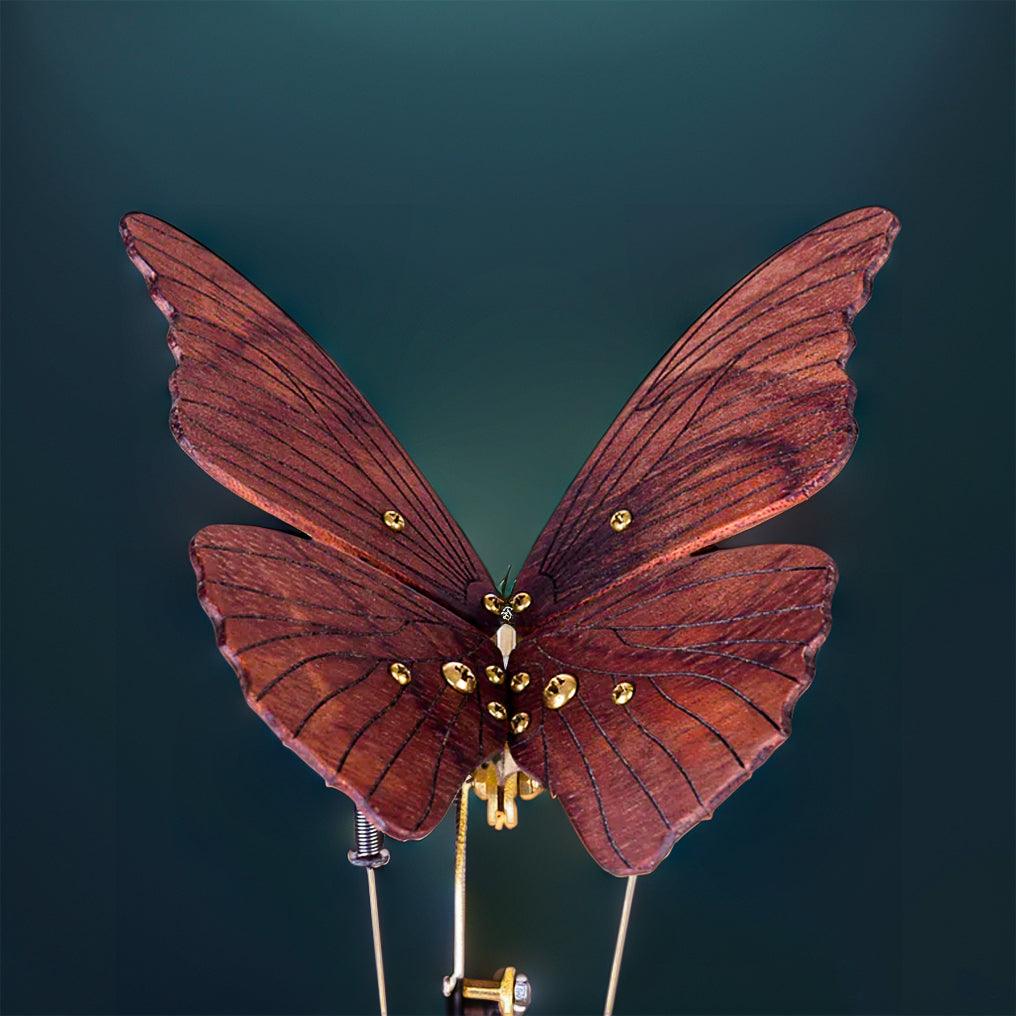 Mechanical Flying Butterfly DIY Model Kit - 3d metal puzzle by Extoril