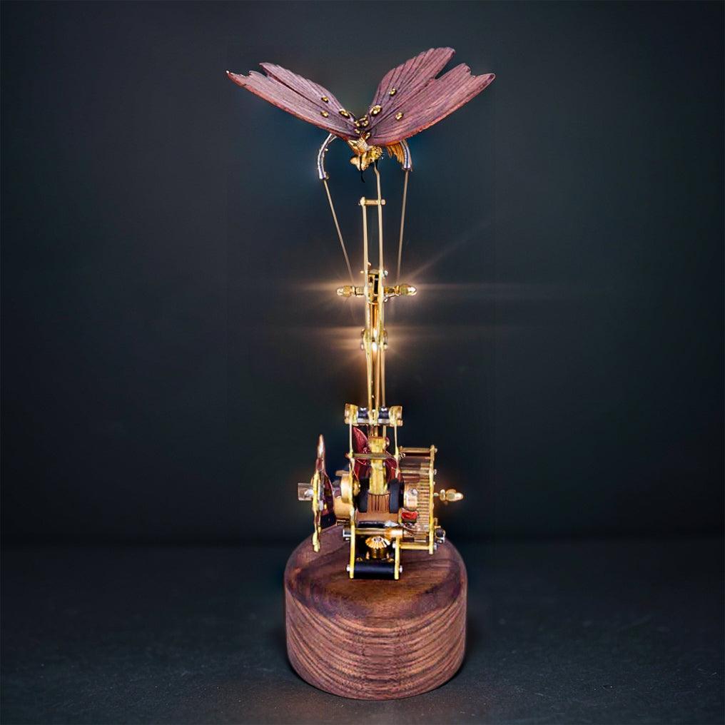 Mechanical Flying Butterfly DIY Model Kit - 3d metal puzzle by Extoril