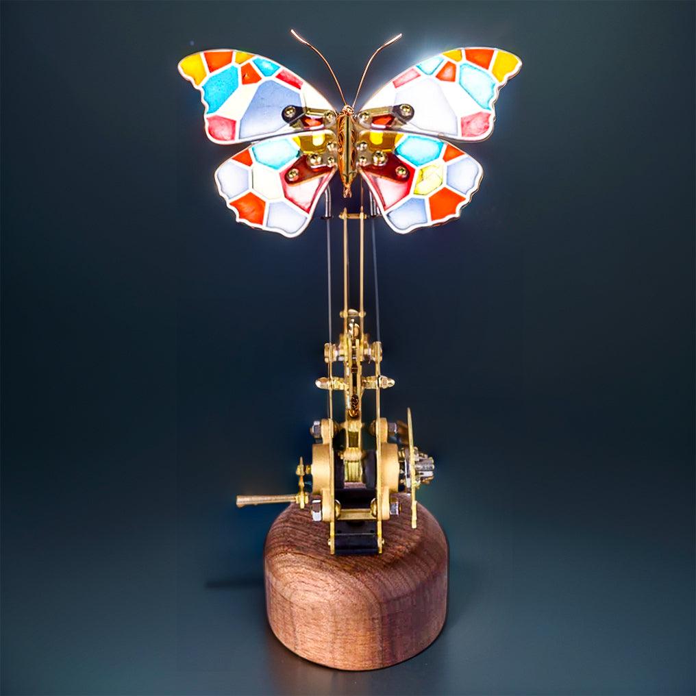 Mechanical Flying Butterfly DIY Model Kit - 3d metal puzzle by Extoril