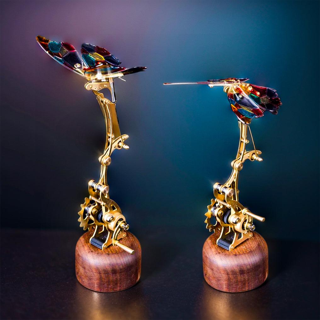 Mechanical Flying Butterfly DIY Model Kit - 3d metal puzzle by Extoril
