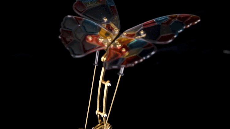 Mechanical Flying Butterfly DIY Model Kit - 3d metal puzzle by Extoril