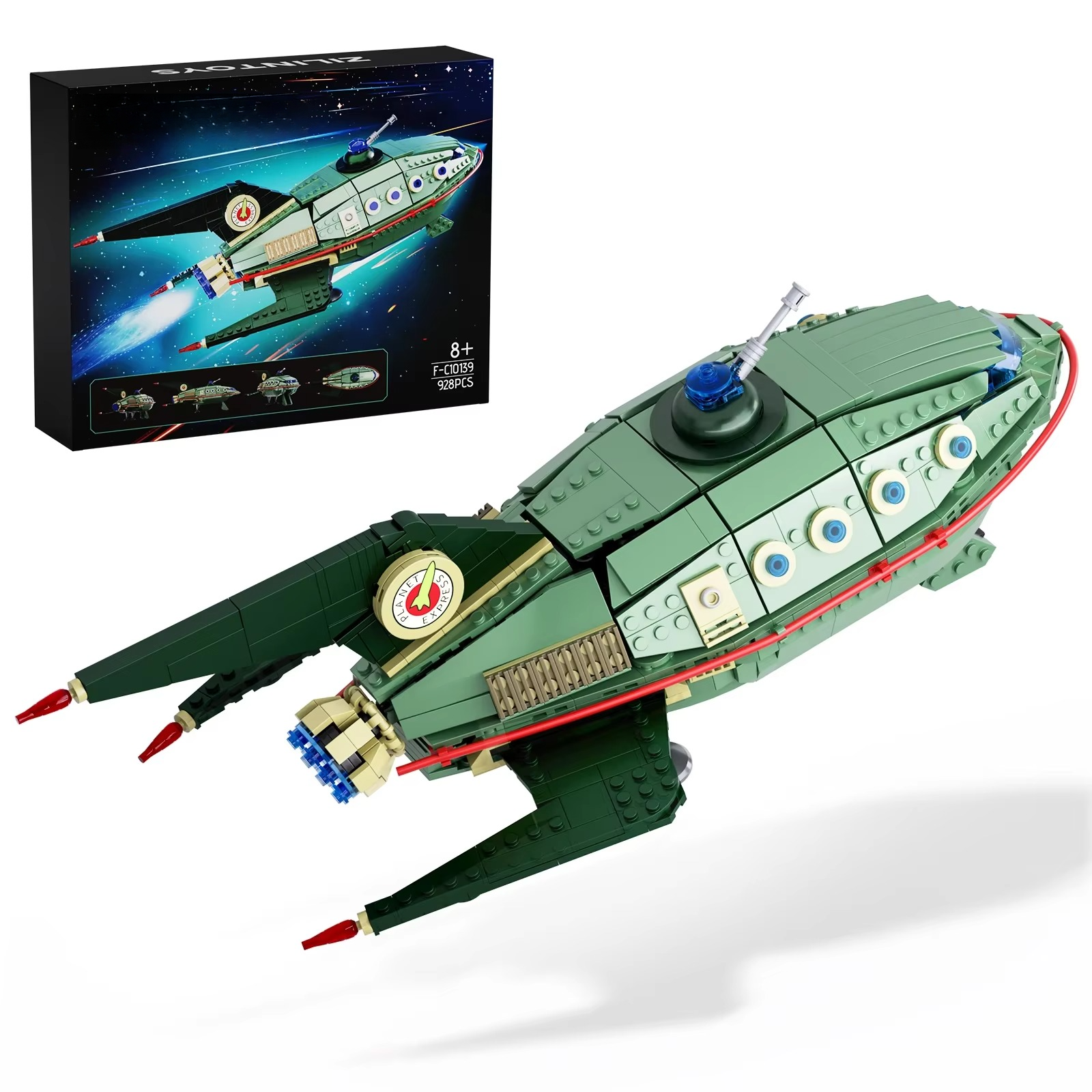 Mechanical Galactic Express Spaceship Building Blocks Set - Mechanical kit by Extoril