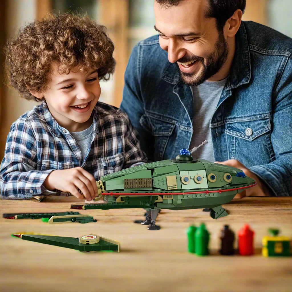 Mechanical Galactic Express Spaceship Building Blocks Set - Mechanical kit by Extoril
