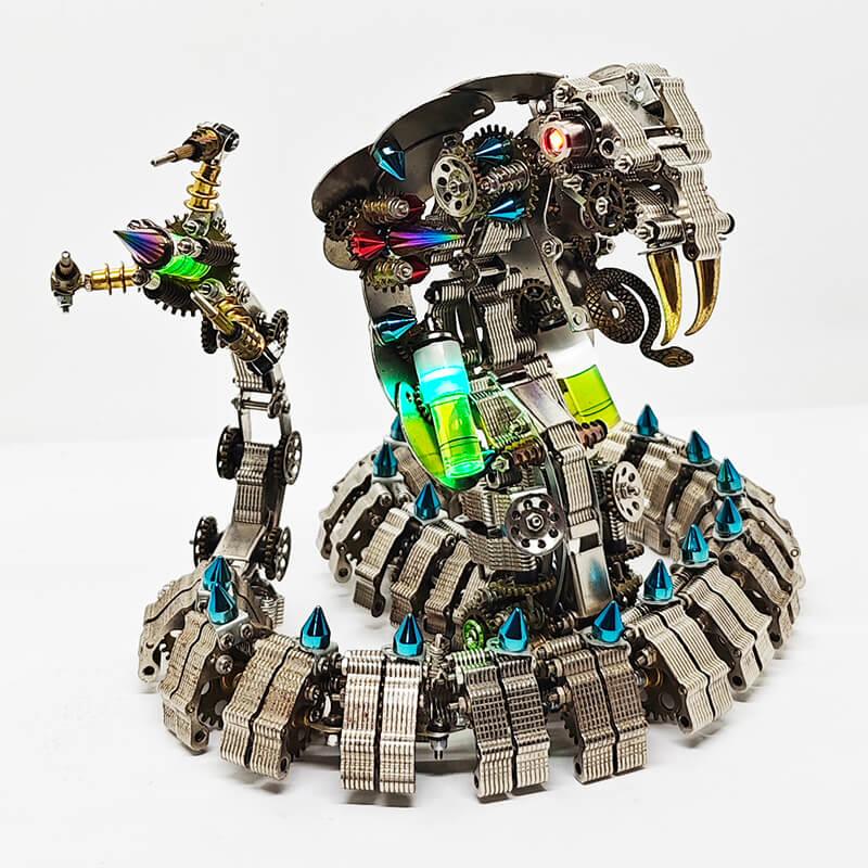 Lifelike Mechanical Cobra 3D Metal DIY Model Kit - 3d metal puzzle by Extoril