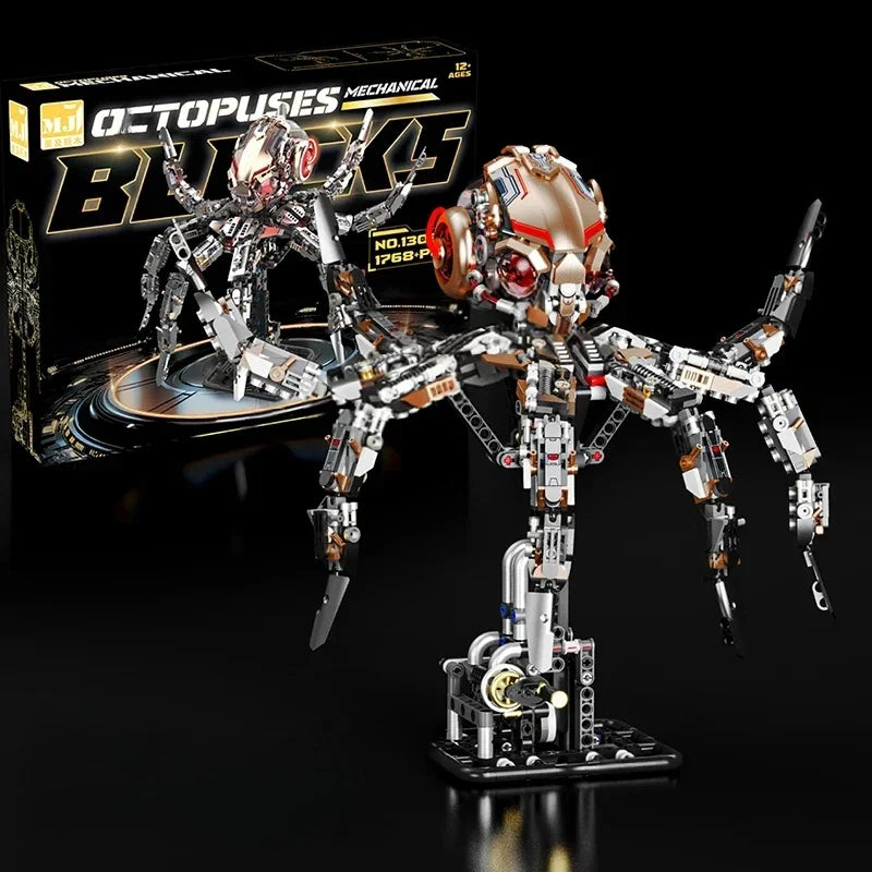 Mechanical Octopus Building Blocks Set - Mechanical kit by Extoril
