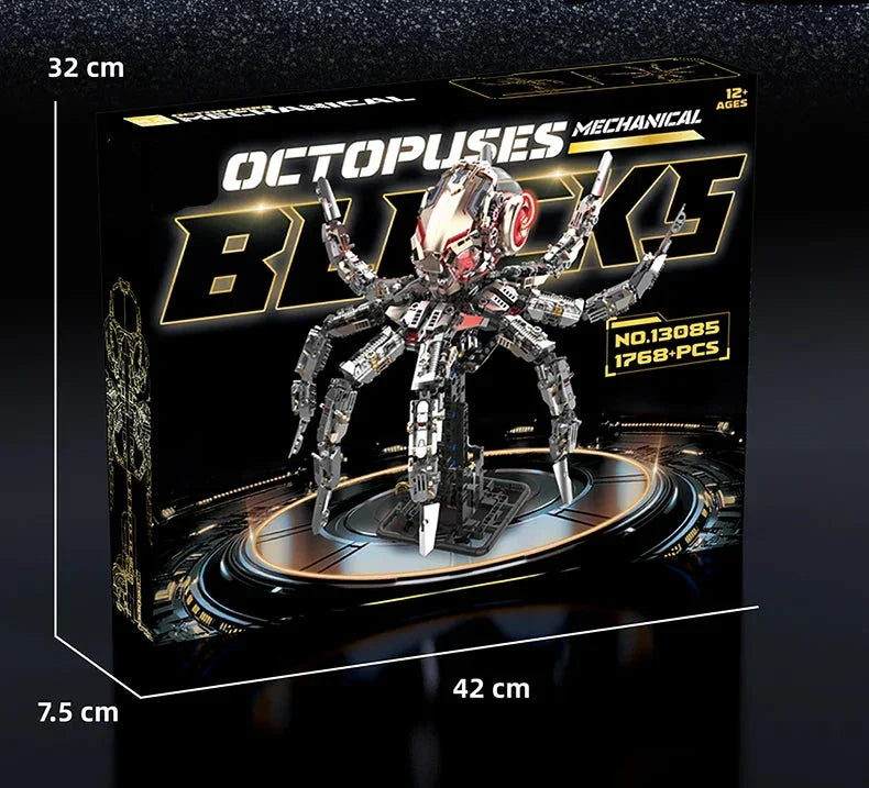 Mechanical Octopus Building Blocks Set - Mechanical kit by Extoril
