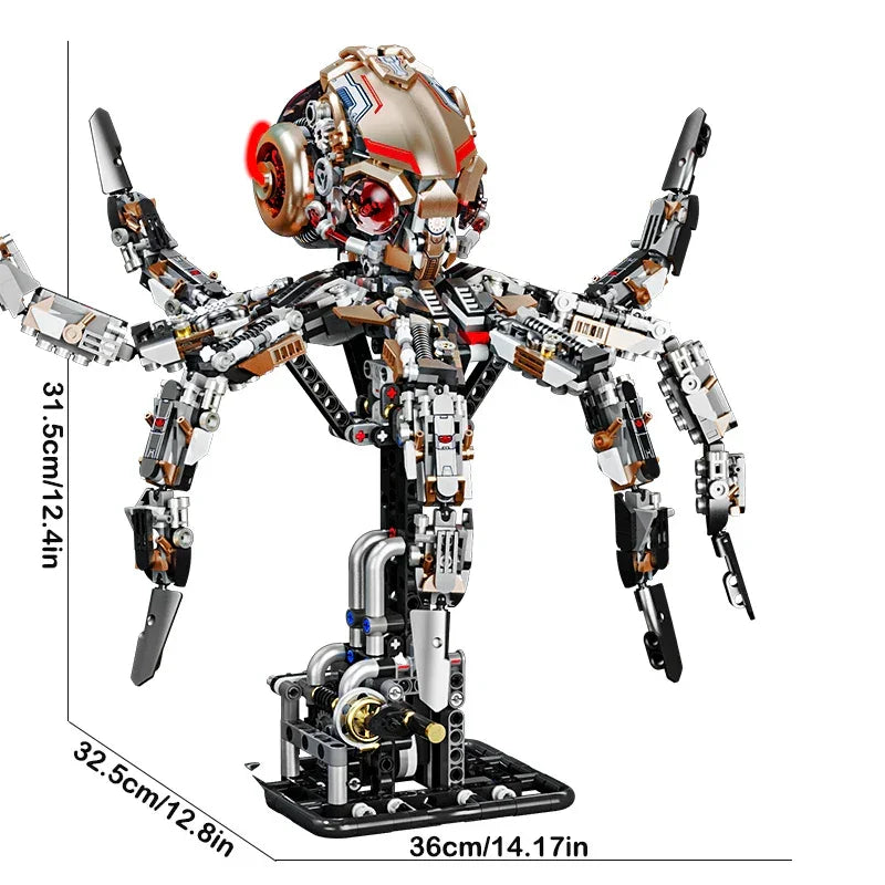 Mechanical Octopus Building Blocks Set - Mechanical kit by Extoril