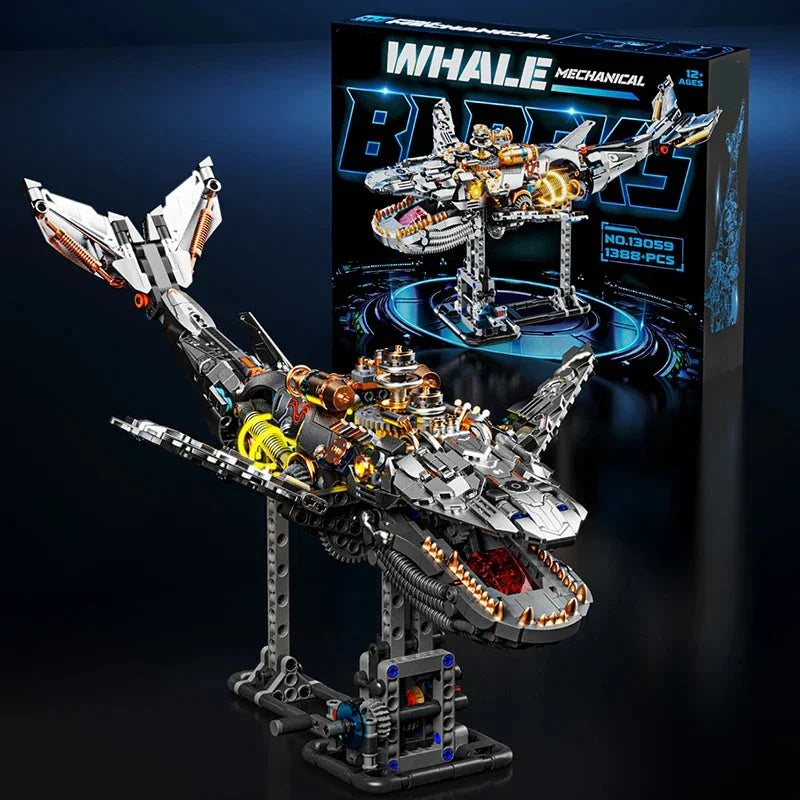 Mechanical Whale Building Blocks Set - Mechanical kit by Extoril