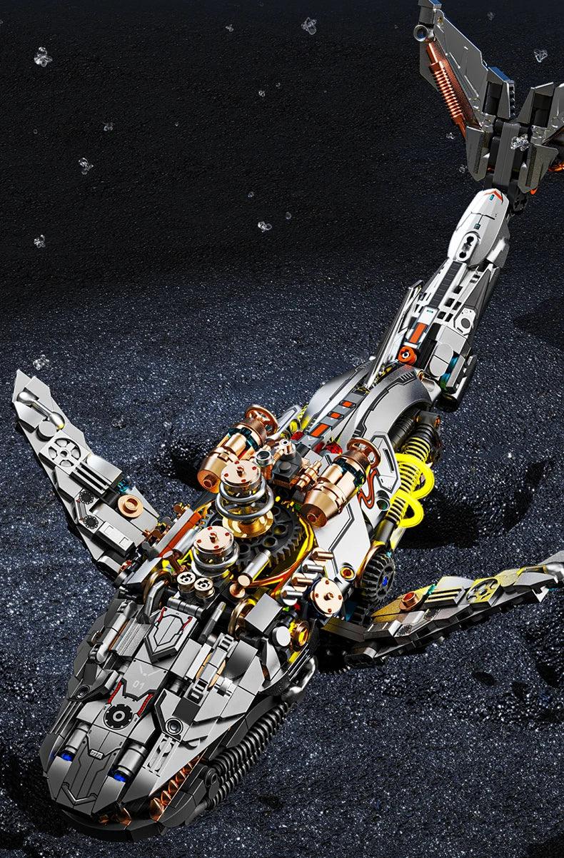 Mechanical Whale Building Blocks Set - Mechanical kit by Extoril