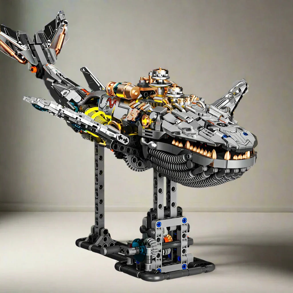 Mechanical Whale Building Blocks Set - Mechanical kit by Extoril