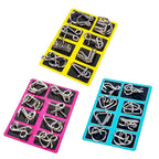 Metal Wire Brain Teaser Puzzle Set of 8 - Gadget by Extoril