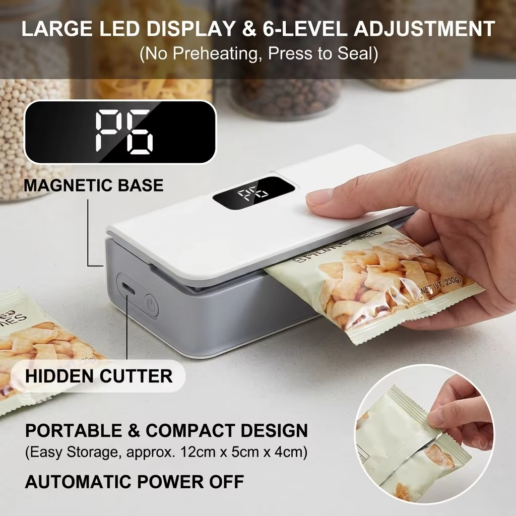 Mini Bag Sealer & Cutter - Gadget by Extoril