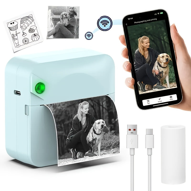 Mini Thermal Bluetooth Pocket Printer - Gadget by Extoril