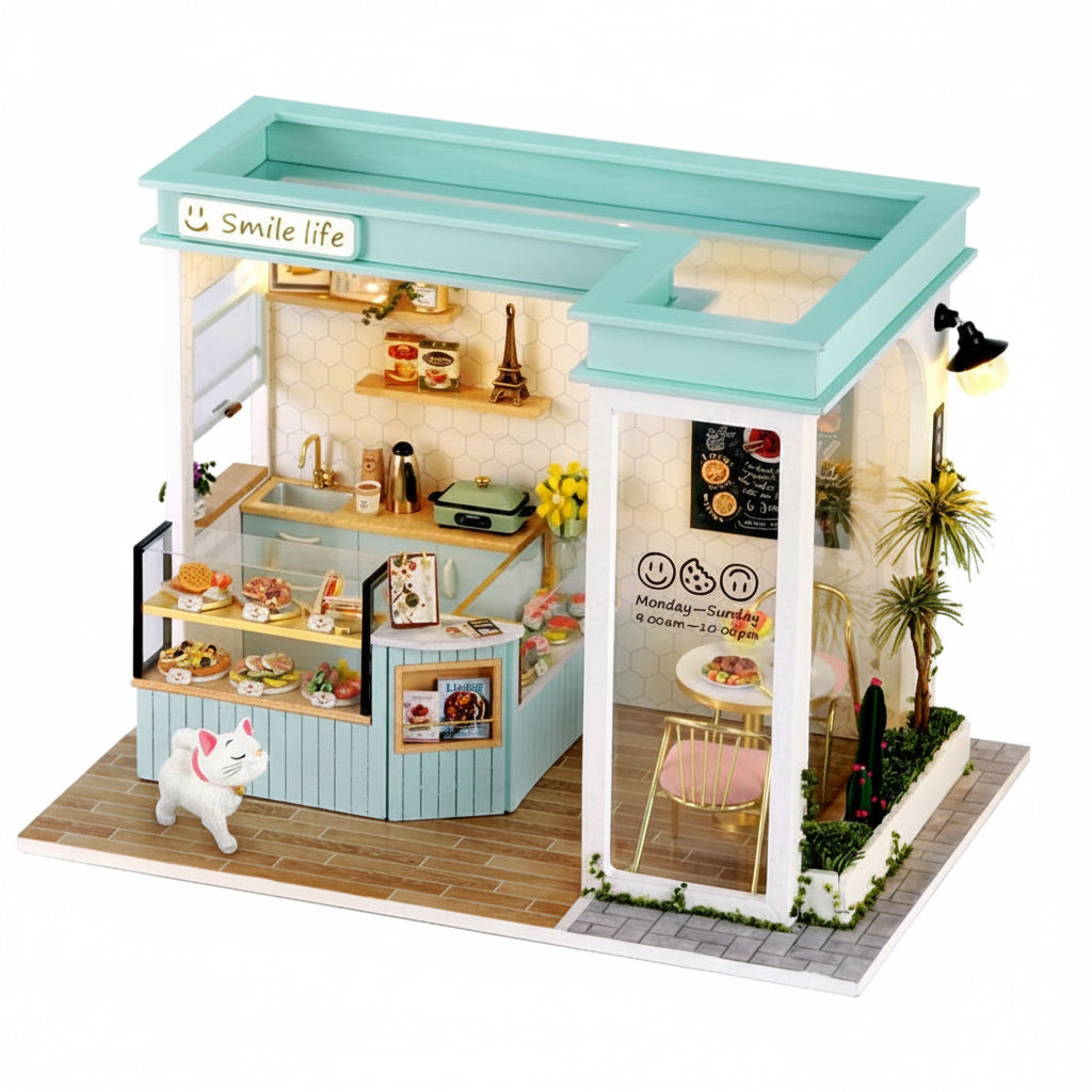 DIY Dollhouse Kit (Sunny Tea Station) - DIY Miniature by Extoril