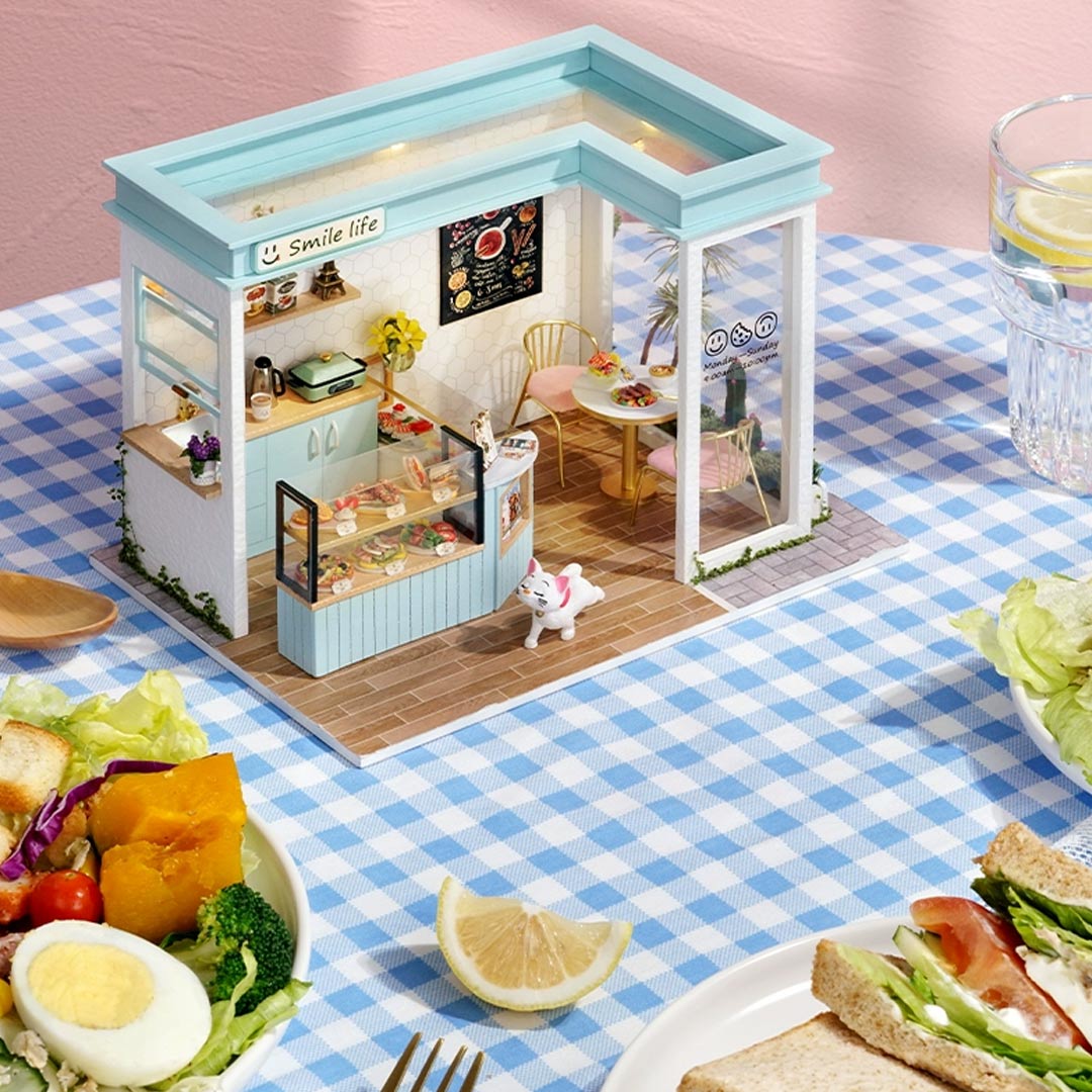 DIY Dollhouse Kit (Sunny Tea Station) - DIY Miniature by Extoril