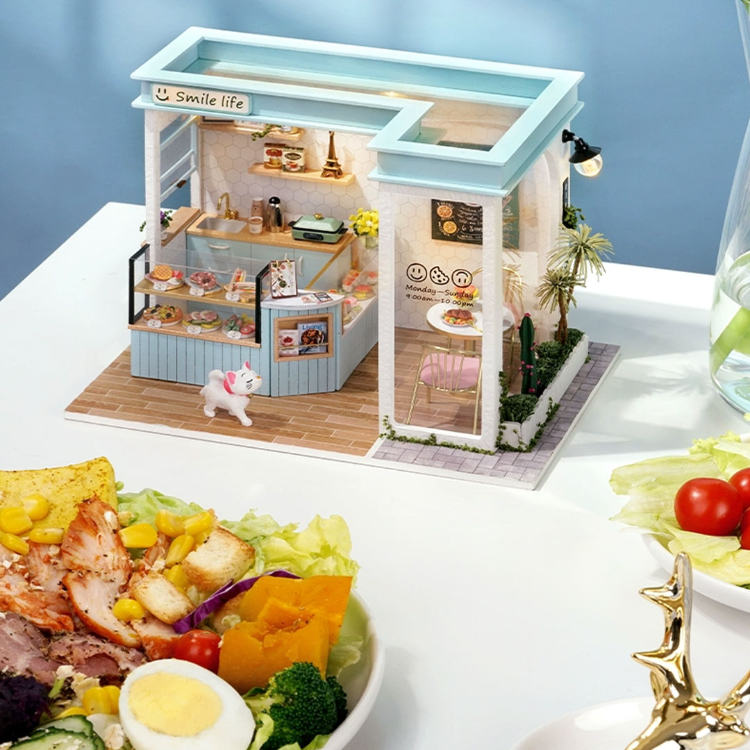 DIY Dollhouse Kit (Sunny Tea Station) - DIY Miniature by Extoril