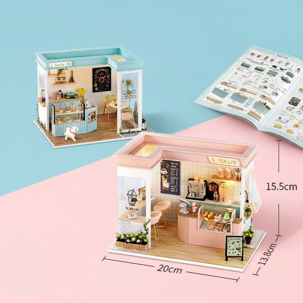 DIY Dollhouse Kit (Sunny Tea Station) - DIY Miniature by Extoril