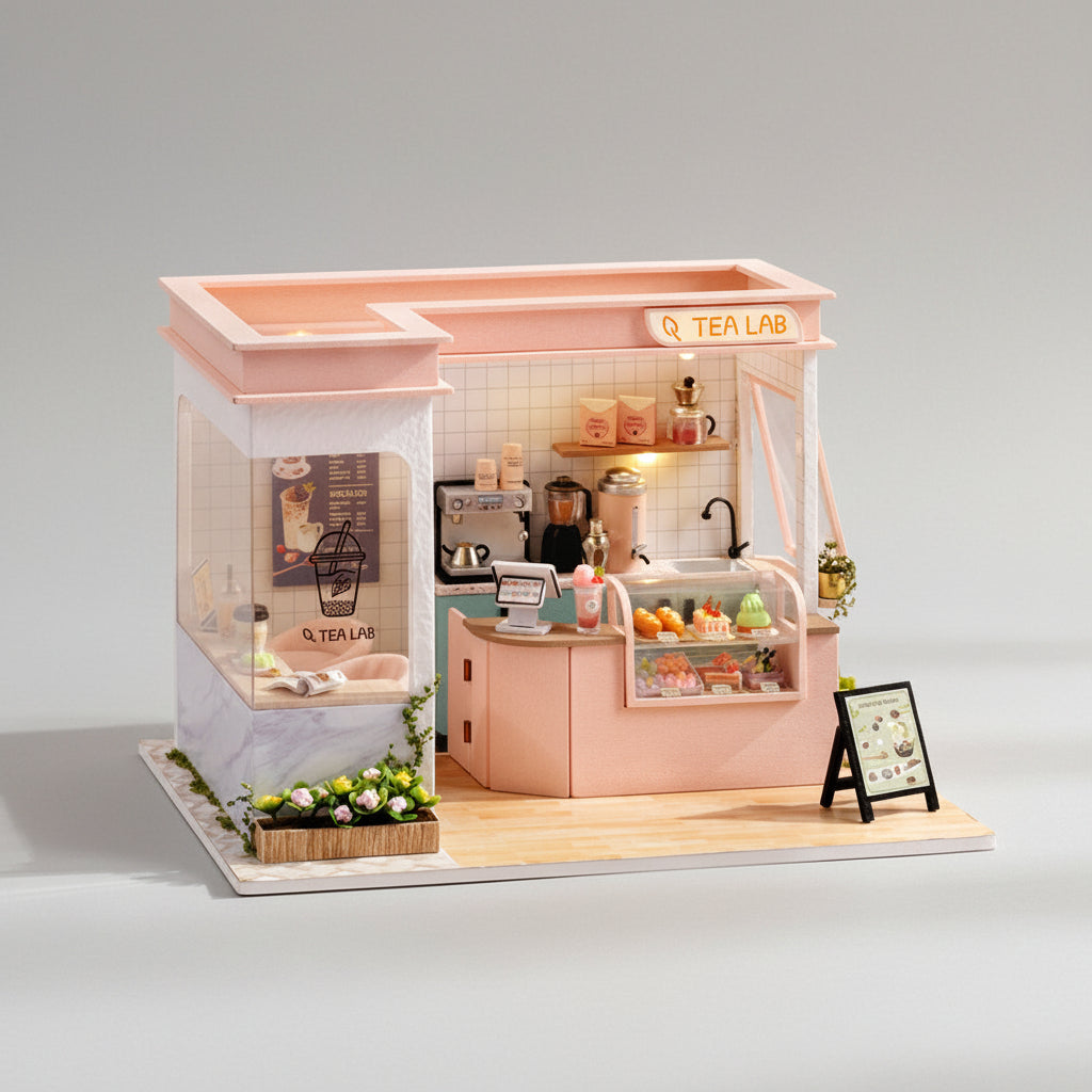 DIY Dollhouse Kit (Sunny Tea Station) - DIY Miniature by Extoril