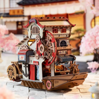 Nautical Sushi 3D Wooden Puzzle Kit - 3D Wooden Puzzle by Extoril
