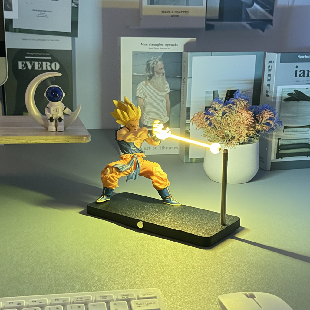 New Model Dragon Ball Super Saiyan Magnetic Light Beam Figurine - Action Figure by Extoril