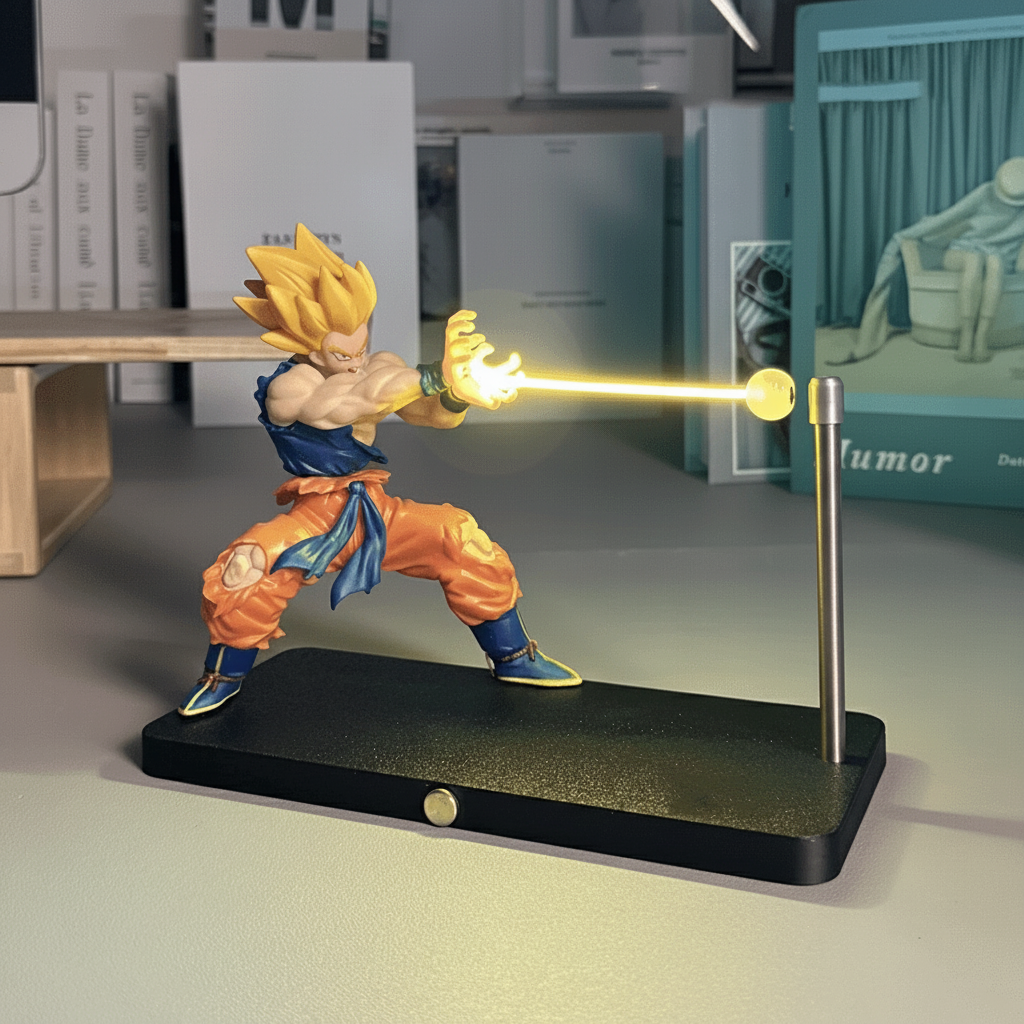 New Model Dragon Ball Super Saiyan Magnetic Light Beam Figurine - Action Figure by Extoril