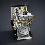 DIY 1/10 Full Metal Mini L4 OHV Inline 4 Cylinder Engine Model Kit that Works - DIY Engine Model by Extoril