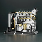 DIY 1/10 Full Metal Mini L4 OHV Inline 4 Cylinder Engine Model Kit that Works - DIY Engine Model by Extoril