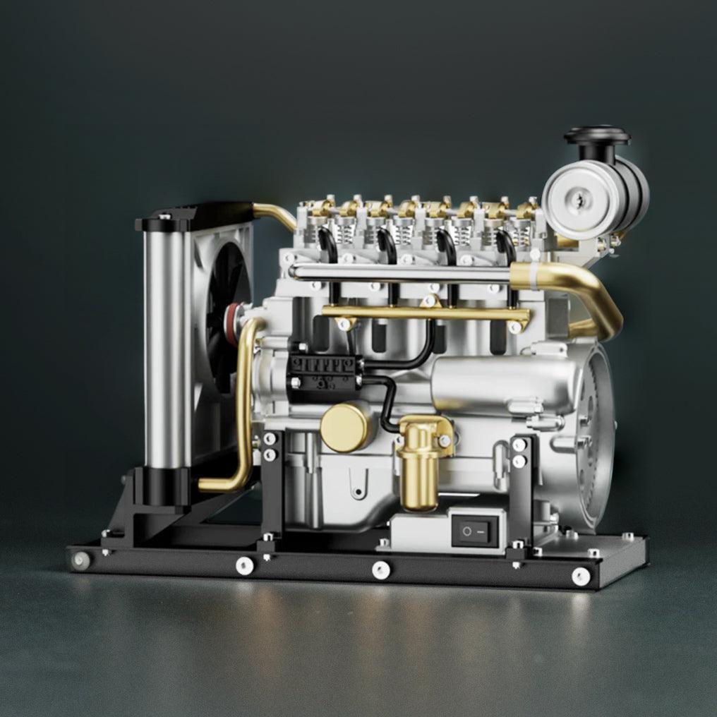 DIY 1/10 Full Metal Mini L4 OHV Inline 4 Cylinder Engine Model Kit that Works - DIY Engine Model by Extoril