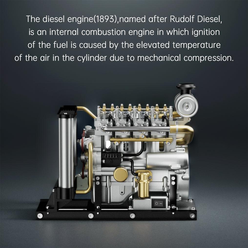DIY 1/10 Full Metal Mini L4 OHV Inline 4 Cylinder Engine Model Kit that Works - DIY Engine Model by Extoril