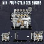 DIY 1/10 Full Metal Mini L4 OHV Inline 4 Cylinder Engine Model Kit that Works - DIY Engine Model by Extoril