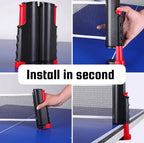 Portable Table Tennis Net Set with Paddles Balls - home decor by Extoril