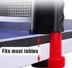 Portable Table Tennis Net Set with Paddles Balls - home decor by Extoril
