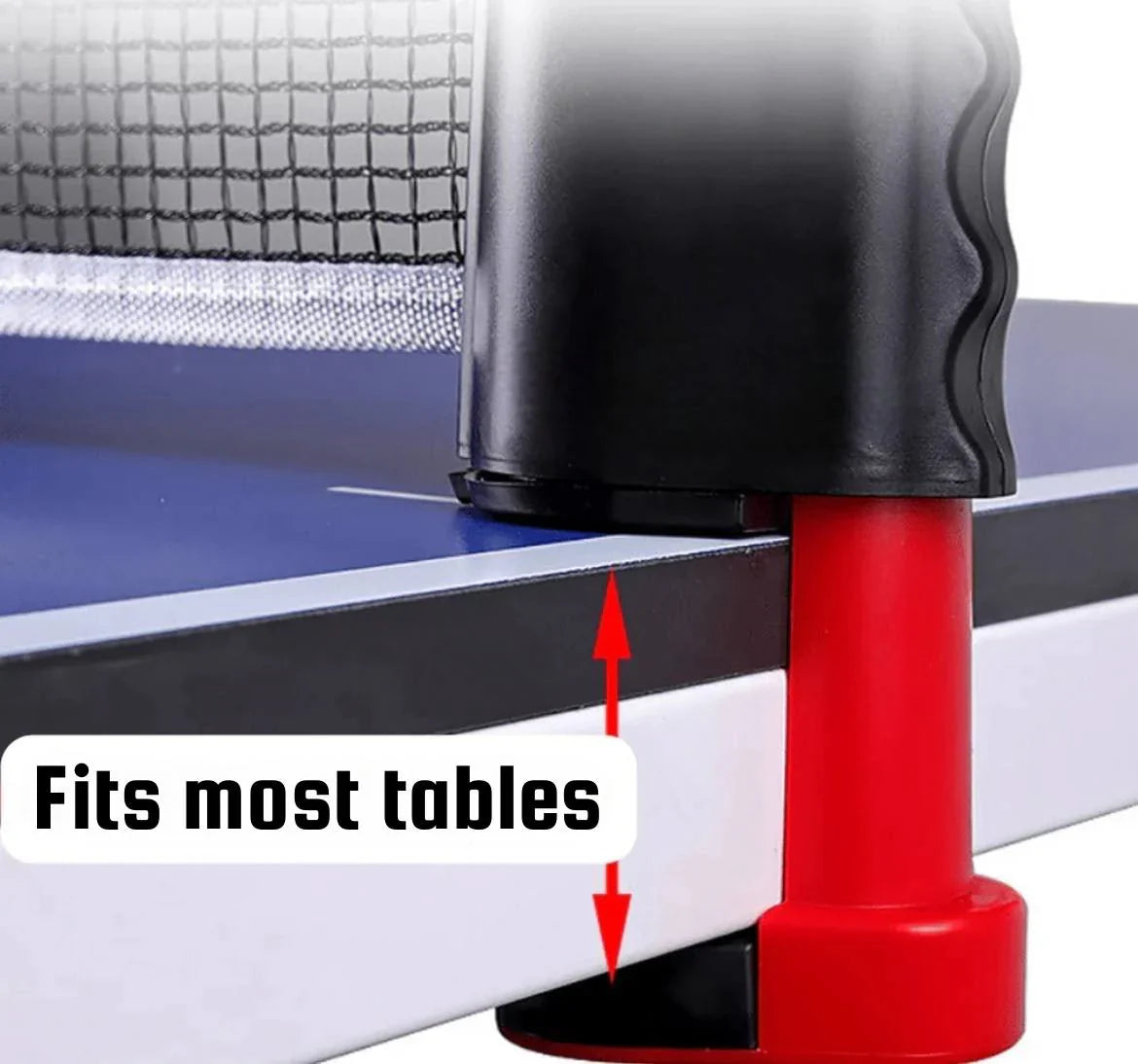 Portable Table Tennis Net Set with Paddles Balls - home decor by Extoril