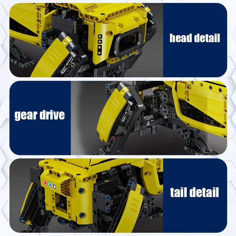 Power Robot Dog Building Blocks - Mechanical kit by Extoril