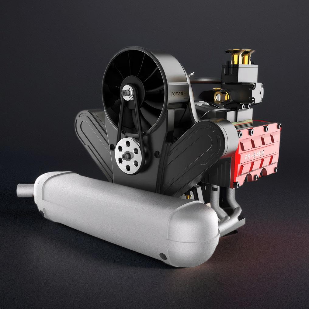 DIY 4 Cylinder Four-Stroke 14cc Nitro H4 Engine Model Kit FS-B400 - DIY Engine Model by Extoril