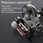 DIY 4 Cylinder Four-Stroke 14cc Nitro H4 Engine Model Kit FS-B400 - DIY Engine Model by Extoril