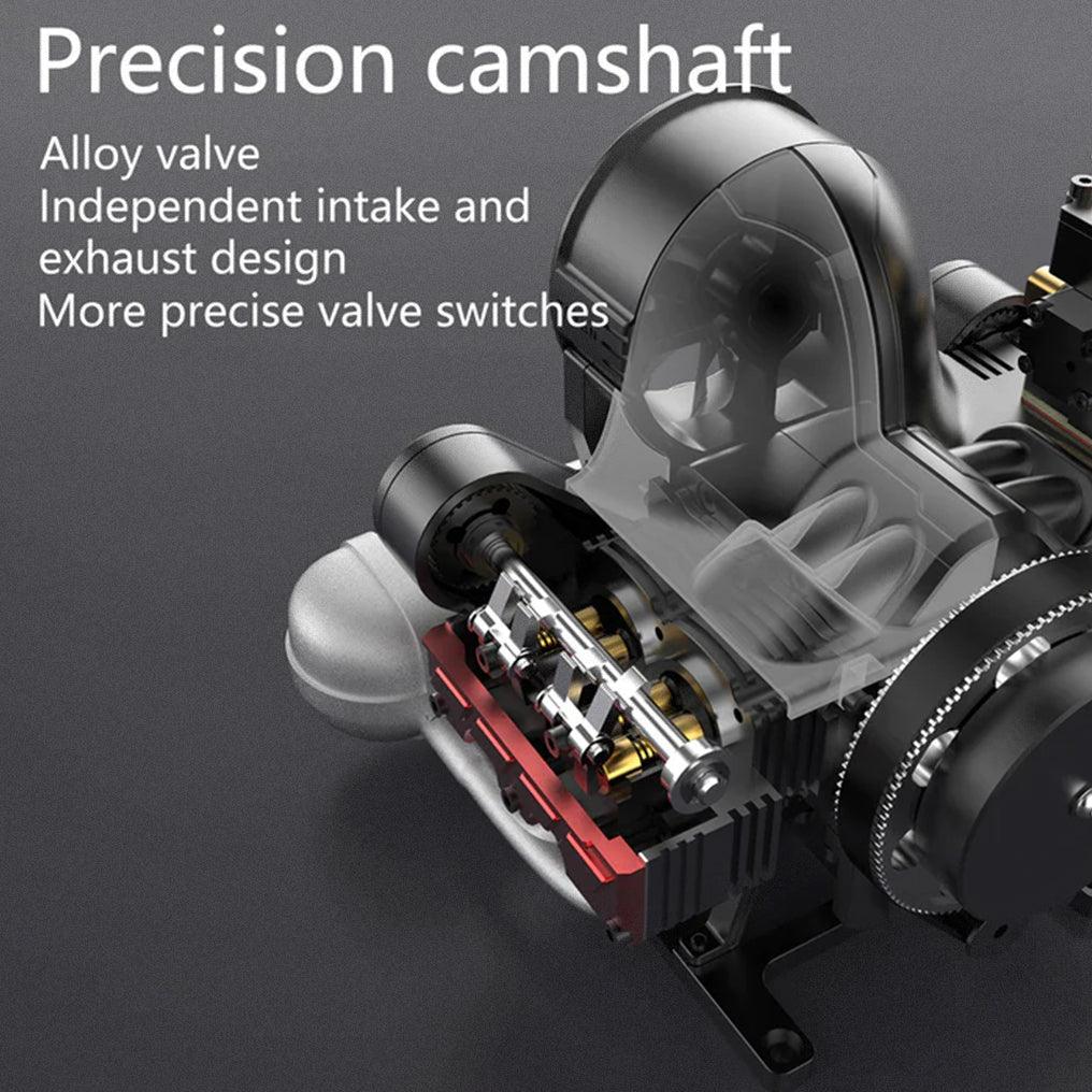 DIY 4 Cylinder Four-Stroke 14cc Nitro H4 Engine Model Kit FS-B400 - DIY Engine Model by Extoril
