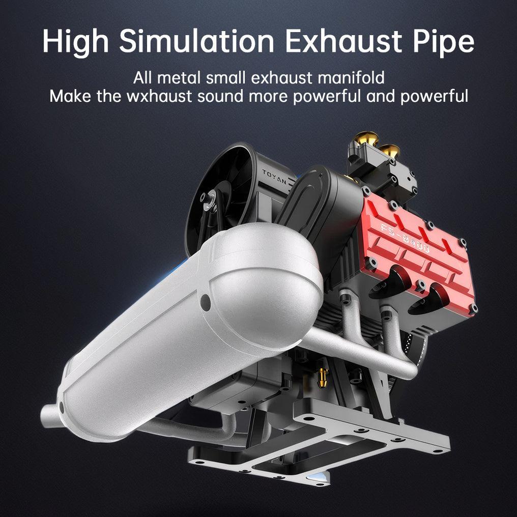 DIY 4 Cylinder Four-Stroke 14cc Nitro H4 Engine Model Kit FS-B400 - DIY Engine Model by Extoril