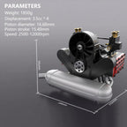 DIY 4 Cylinder Four-Stroke 14cc Nitro H4 Engine Model Kit FS-B400 - DIY Engine Model by Extoril