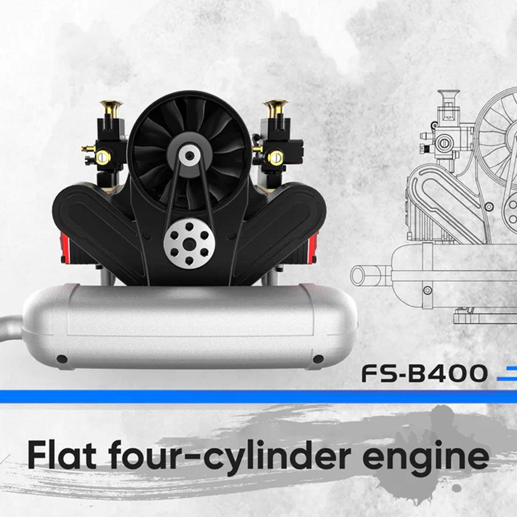 DIY 4 Cylinder Four-Stroke 14cc Nitro H4 Engine Model Kit FS-B400 - DIY Engine Model by Extoril