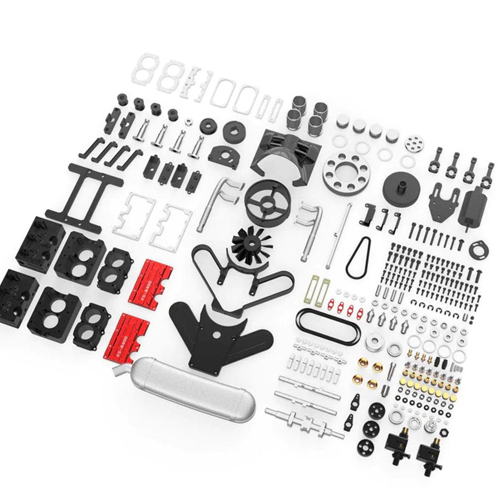 DIY 4 Cylinder Four-Stroke 14cc Nitro H4 Engine Model Kit FS-B400 - DIY Engine Model by Extoril